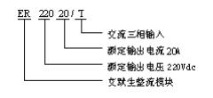 ER22020/T 系列整流模塊型號說明