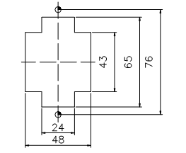 航空插座開孔圖