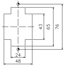 航空插座開孔圖